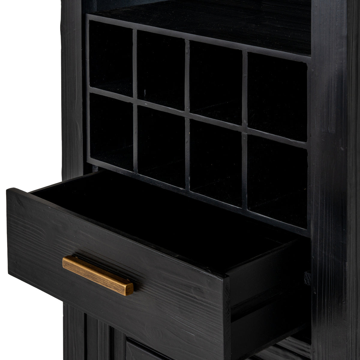 Lennox Black Drinks Unit styled