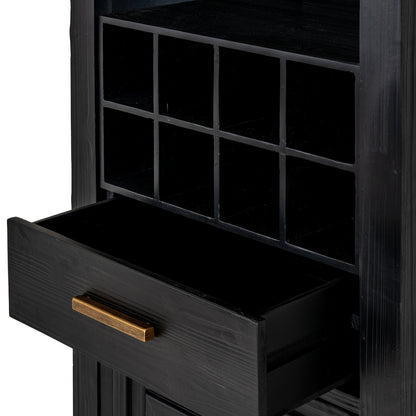 Lennox Black Drinks Unit styled