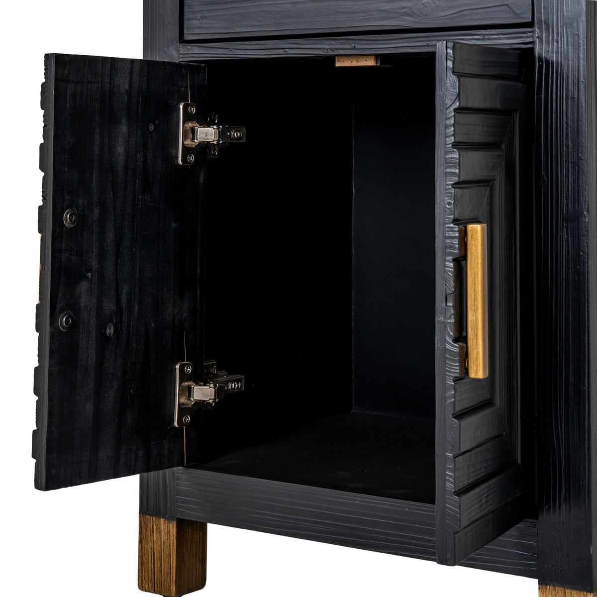 Lennox Black Drinks Unit styled