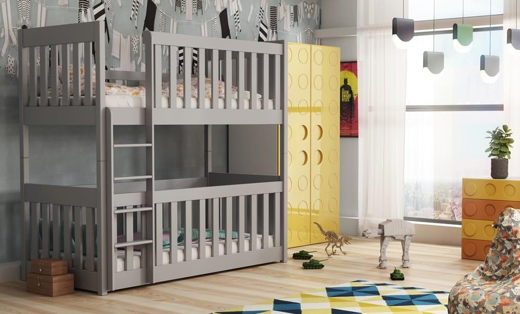 Wooden Bunk bed Konrad with Cot Bed