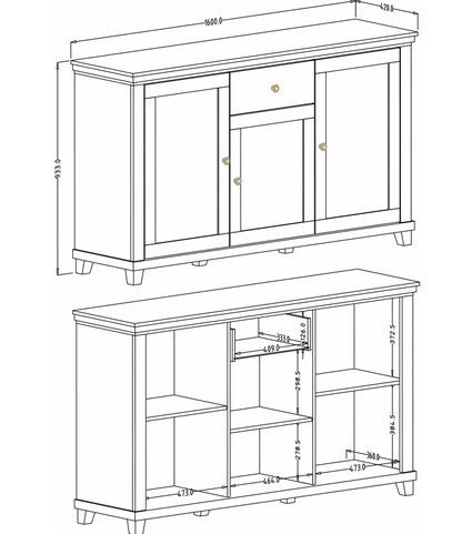 Arte-N Evora 47 Sideboard Cabinet