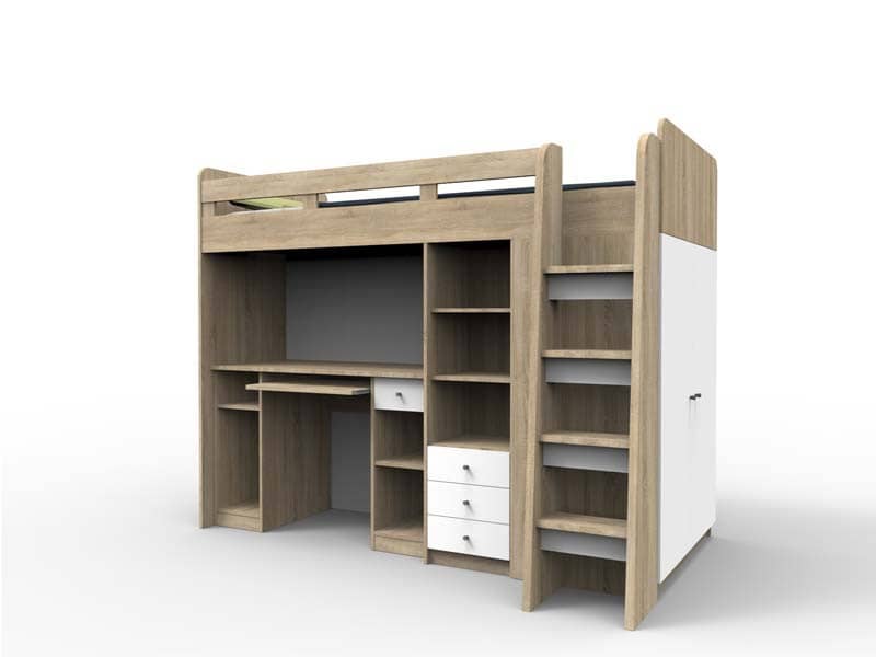 Arte-N Cabin Bed Unit with Wardrobe