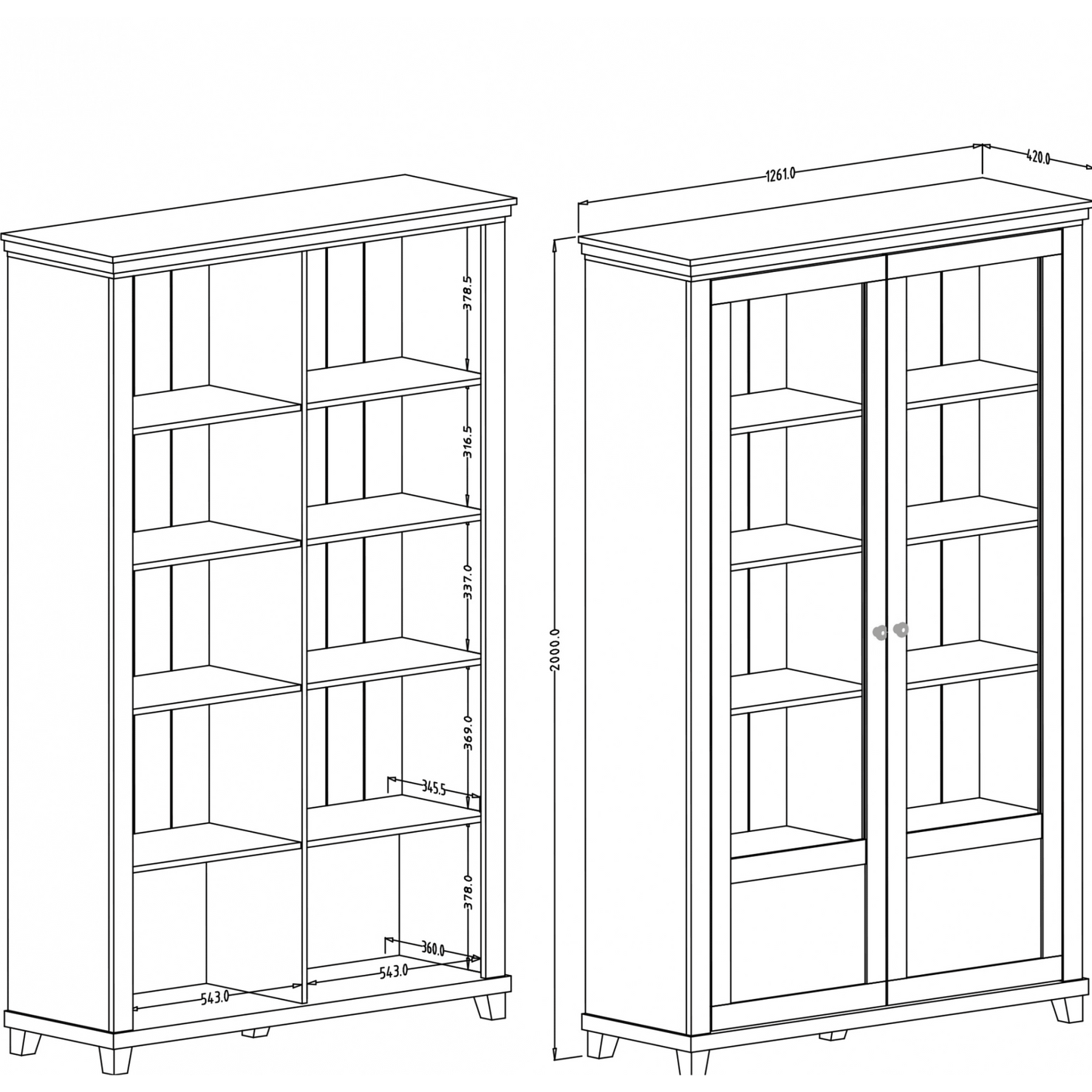 Arte-N Evora 13 Display Cabinet