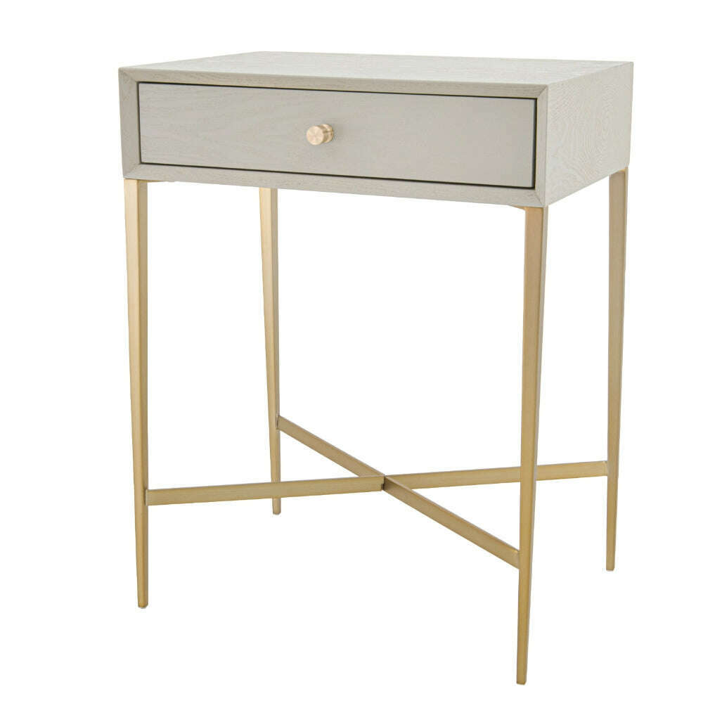 RV Astley Finley Ceramic Grey Side Table