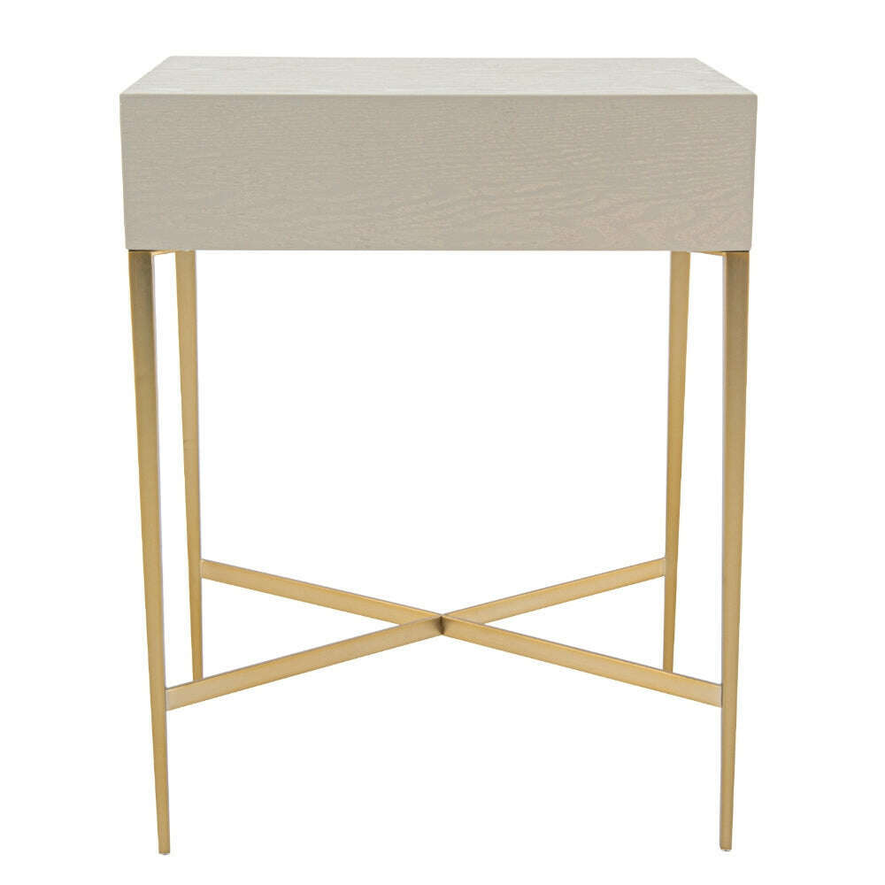 RV Astley Finley Ceramic Grey Side Table